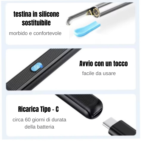 Pulitore Visivo smart per Orecchie
